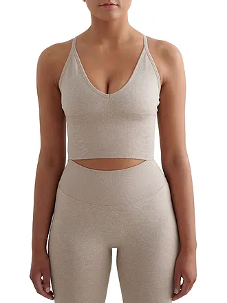 AIM'N | Damen Sport-BH Cross Back Shape Seamless | beige